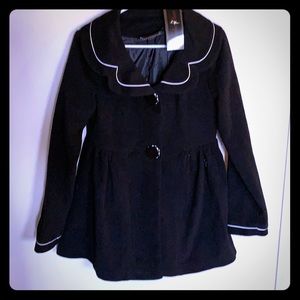 Pea coat black